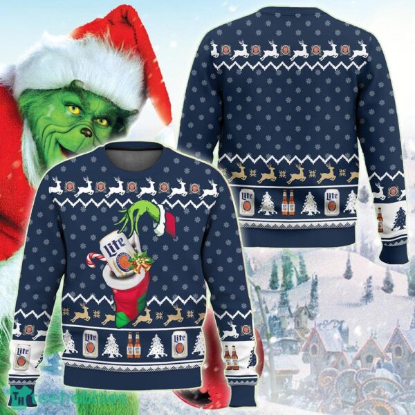 Lite Beer Grinch Hand Ugly Christmas Sweater 2024 Gift Holidays For Men And Women - Lite Beer Grinch Hand Ugly Christmas Sweater 2023 Gift Holidays For Men And Women