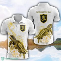 Livingston F.C Turtle White Polo Shirt For Men And Women Gofl Polo Product Photo 1