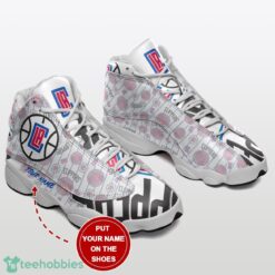 Los Angeles Clippers Custom Name Sports Air Jordan 13 Sneakers Product Photo 1