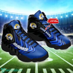 Los Angeles Rams Custom Name Air Jordan 13 Sneakers Team Gift Men Women Shoes Product Photo 1