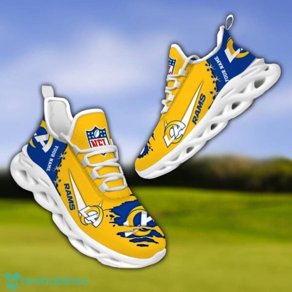 Los Angeles Rams Personalized Name NFL Limited Max Soul Shoes Product Photo 3