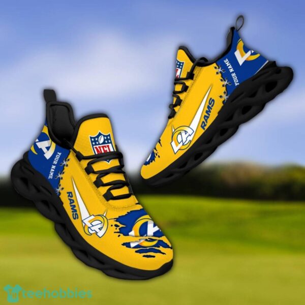 Los Angeles Rams Personalized Name NFL Limited Max Soul Shoes Product Photo 4