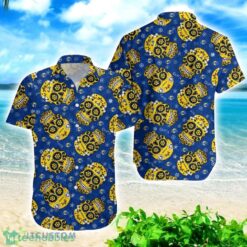 Los Angeles Rams Skull Combo Hawaiian Shirt And Shorts Product Photo 2