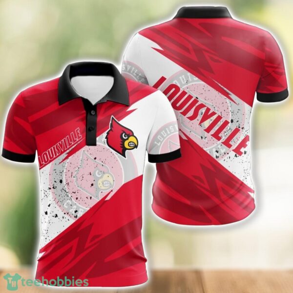 Louisville Cardinals All Over Print 3D Polo Shirt Golf Lover Gift Product Photo 1