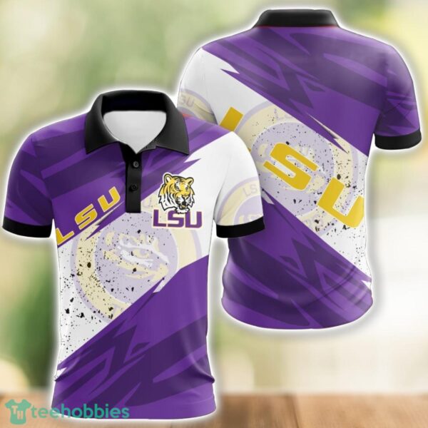 LSU Tigers All Over Print 3D Polo Shirt Golf Lover Gift Product Photo 1