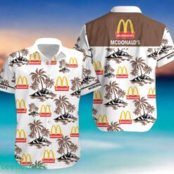 MCDONALD'S Coconut Tree Pattern Beach Hawaiian Shirt And Shorts For Fans Product Photo 1