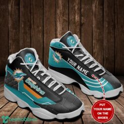 Miami Dolphins Custom Name Air Jordan 13 Sneakers Team Gift Men Women Shoes Product Photo 1