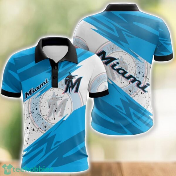 Miami Marlins All Over Print 3D Polo Shirt Golf Lover Gift Product Photo 1