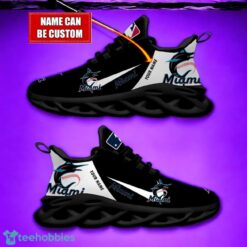 Miami Marlins Team Logo Personalized Name MLB Max Soul Shoes For Men Women Sport Gift Product Photo 2