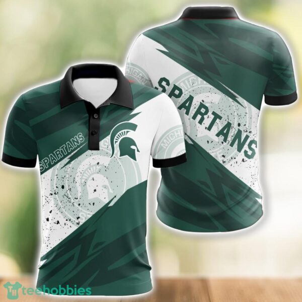 Michigan State Spartans All Over Print 3D Polo Shirt Golf Lover Gift Product Photo 1