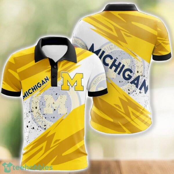 Michigan Wolverines All Over Print 3D Polo Shirt Golf Lover Gift Product Photo 1