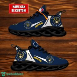 Milwaukee Brewers Team Logo Personalized Name MLB Max Soul Shoes For Men Women Sport Gift Product Photo 2