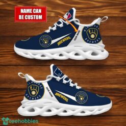 Milwaukee Brewers Team Logo Personalized Name MLB Max Soul Shoes For Men Women Sport Gift Product Photo 1