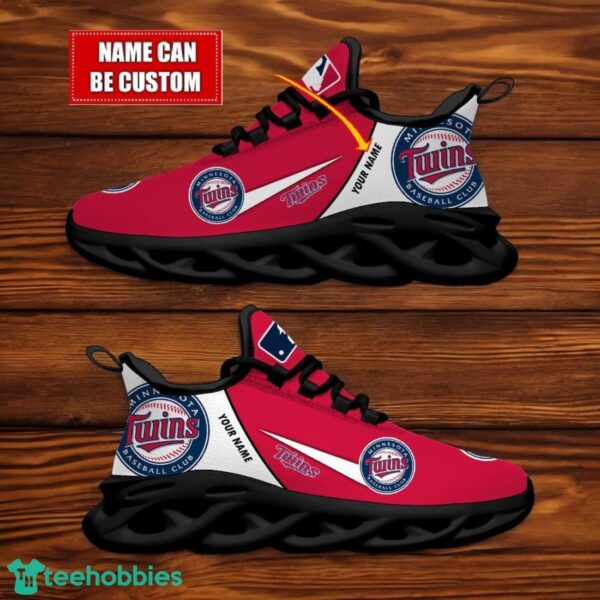 Minnesota Twins Team Logo Personalized Name MLB Max Soul Shoes For Men Women Sport Gift Product Photo 2
