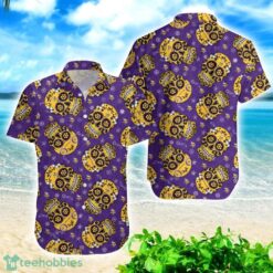 Minnesota Vikings Skull Combo Hawaiian Shirt And Shorts Product Photo 2