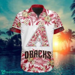 MLB Arizona Diamondbacks Flower 3D Hawaiian Shirt For Fans Product Photo 2