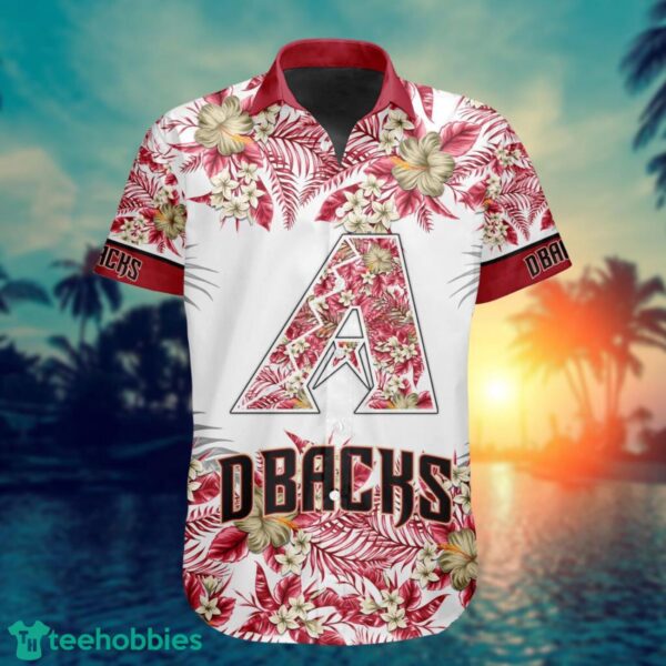 MLB Arizona Diamondbacks Flower 3D Hawaiian Shirt For Fans Product Photo 2