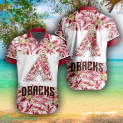 MLB Arizona Diamondbacks Flower 3D Hawaiian Shirt For Fans Product Photo 1