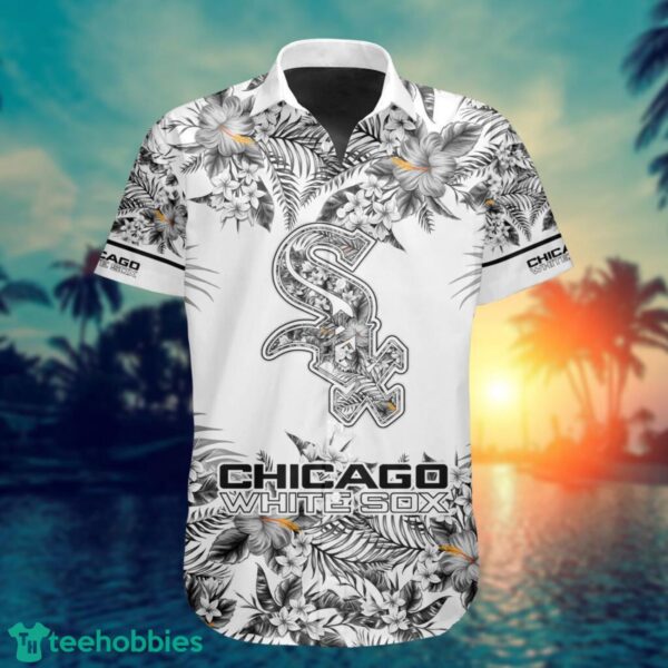 MLB Chicago White Sox Flower 3D Hawaiian Shirt For Fans Product Photo 2