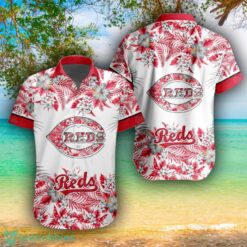 MLB Cincinnati Reds Flower 3D Hawaiian Shirt For Fans Product Photo 1