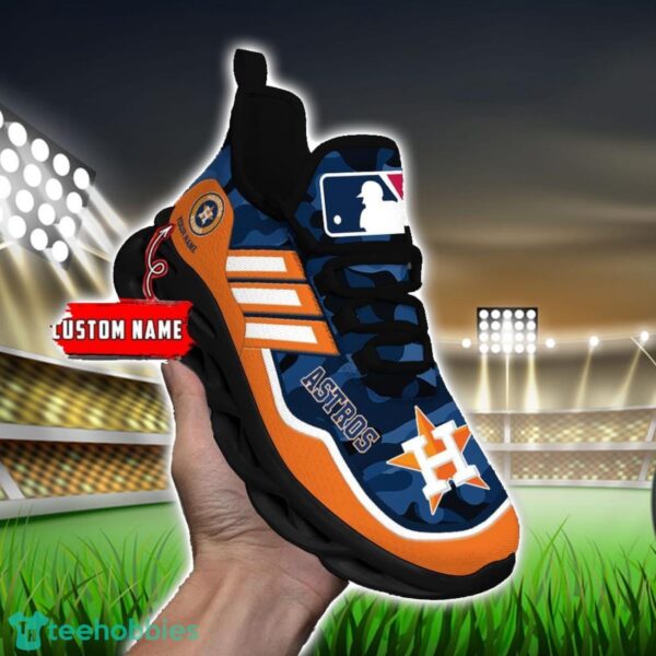MLB Houston Astros Camo Pattern Personalized Name Max Soul Chunky Sneakers For Men Women Product Photo 5