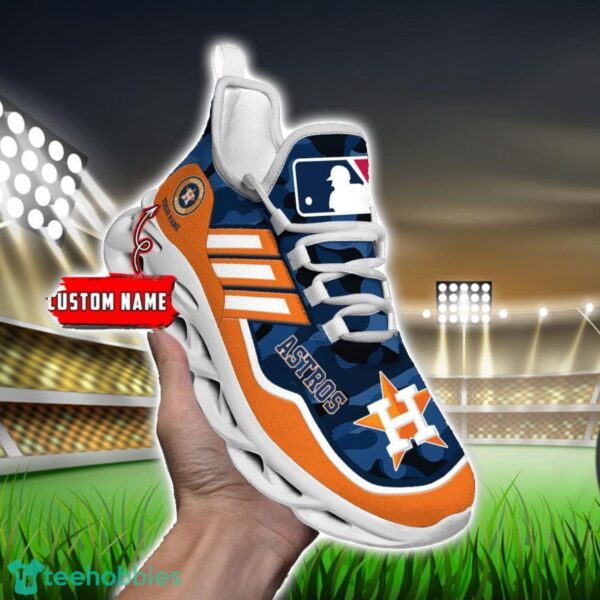 MLB Houston Astros Camo Pattern Personalized Name Max Soul Chunky Sneakers For Men Women Product Photo 6