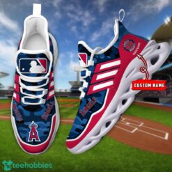 MLB Los Angeles Angels Camo Pattern Personalized Name Max Soul Chunky Sneakers For Men Women Product Photo 1