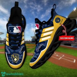 MLB Milwaukee Brewers Camo Pattern Personalized Name Max Soul Chunky Sneakers For Men Women Product Photo 4