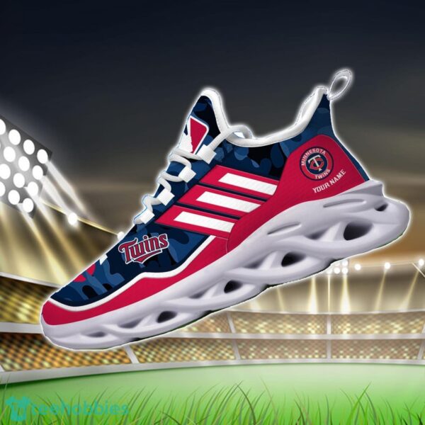 MLB Minnesota Twins Camo Pattern Personalized Name Max Soul Chunky Sneakers For Men Women Product Photo 3