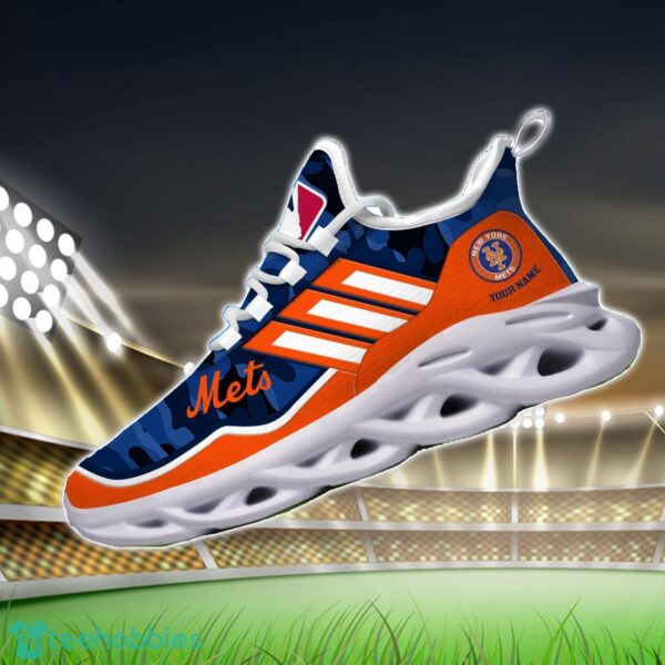MLB New York Mets Camo Pattern Personalized Name Max Soul Chunky Sneakers For Men Women Product Photo 3