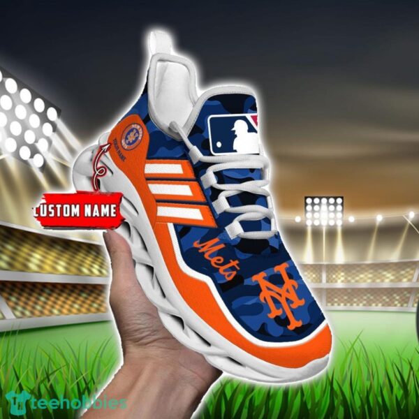 MLB New York Mets Camo Pattern Personalized Name Max Soul Chunky Sneakers For Men Women Product Photo 6