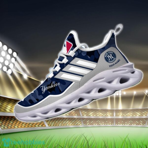 MLB New York Yankees Camo Pattern Personalized Name Max Soul Chunky Sneakers For Men Women Product Photo 3