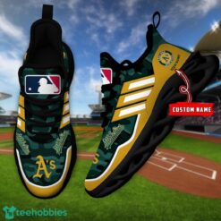 MLB Oakland Athletics Camo Pattern Personalized Name Max Soul Chunky Sneakers For Men Women Product Photo 4