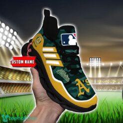 MLB Oakland Athletics Camo Pattern Personalized Name Max Soul Chunky Sneakers For Men Women Product Photo 5