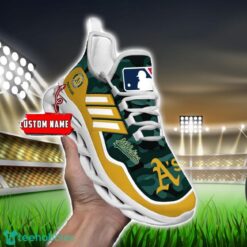 MLB Oakland Athletics Camo Pattern Personalized Name Max Soul Chunky Sneakers For Men Women Product Photo 6