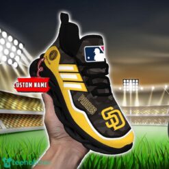 MLB San Diego Padres Camo Pattern Personalized Name Max Soul Chunky Sneakers For Men Women Product Photo 5