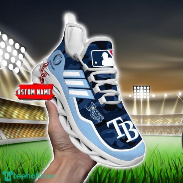 MLB Tampa Bay Rays Camo Pattern Personalized Name Max Soul Chunky Sneakers For Men Women Product Photo 6