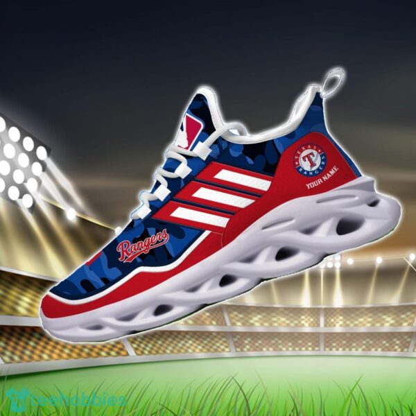 MLB Texas Rangers Camo Pattern Personalized Name Max Soul Chunky Sneakers For Men Women Product Photo 3