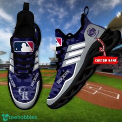 MLBColorado Rockies Camo Pattern Personalized Name Max Soul Chunky Sneakers For Men Women Product Photo 4