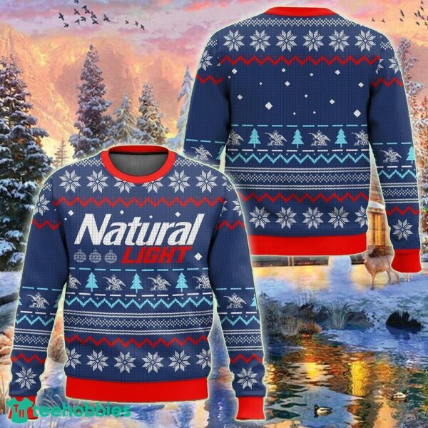 Natural Light Ugly Christmas Sweater 2024 Gift Holidays For Men And Women - Natural Light Ugly Christmas Sweater 2023 Gift Holidays For Men And Women