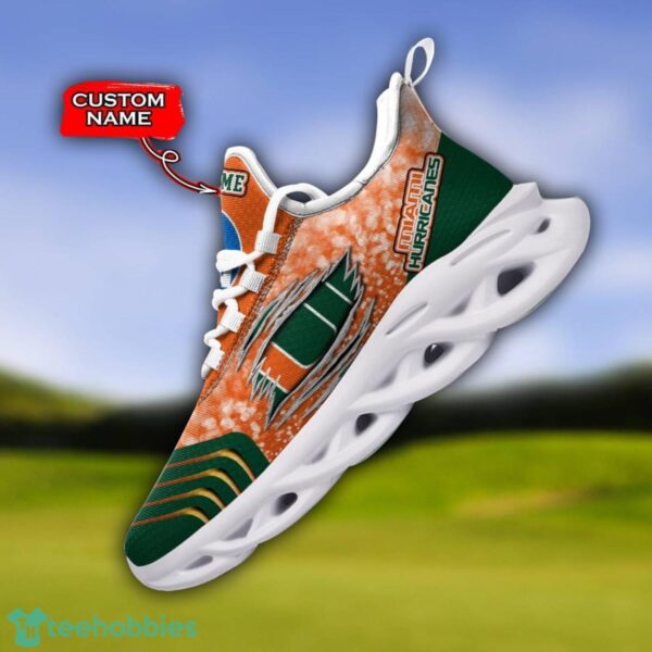 NCAA Miami Hurricanes Limited Max Soul Sneaker Custom Name Product Photo 1