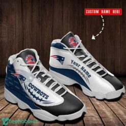 New England Patriots Custom Name Air Jordan 13 Sneakers Team Gift Men Women Shoes Product Photo 1