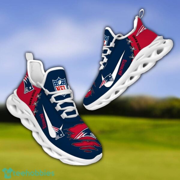 New England Patriots Personalized Name NFL Limited Max Soul Shoes Product Photo 3