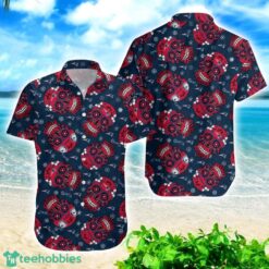 New England Patriots Skull Combo Hawaiian Shirt And Shorts Product Photo 2
