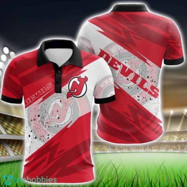 New Jersey Devils All Over Print 3D Polo Shirt Golf Lover Gift Product Photo 1