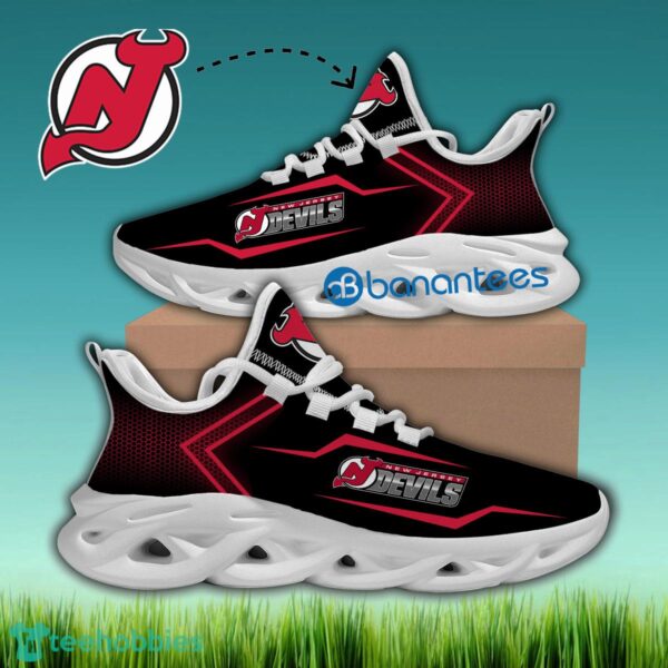 New Jersey Devils Running Sneaker Accentuate Gift Max Soul Shoes New For Fans - NHL New Jersey Devils Max Soul Sneakers Style 1