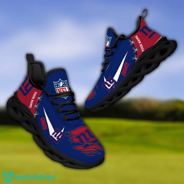 New York Giants Personalized Name NFL Limited Max Soul Shoes Product Photo 4