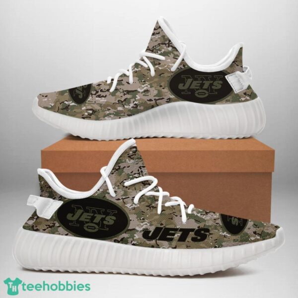 New York Jetss U.S. Military Camouflage Shoes Yeezy Sneakers For Men And Women Product Photo 2