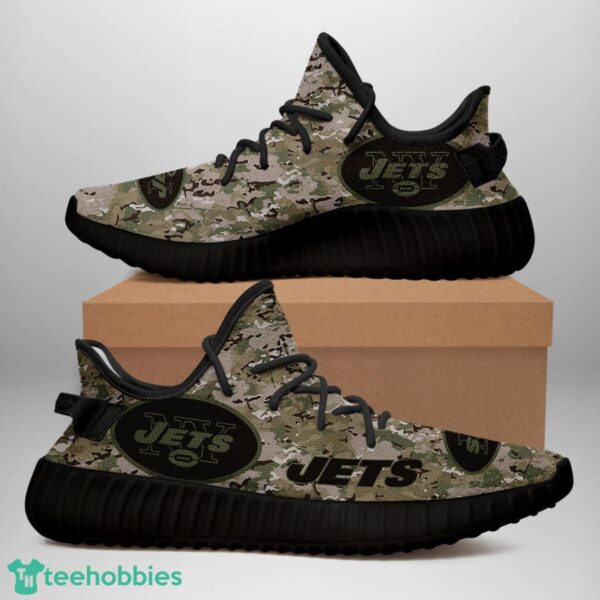 New York Jetss U.S. Military Camouflage Shoes Yeezy Sneakers For Men And Women Product Photo 1