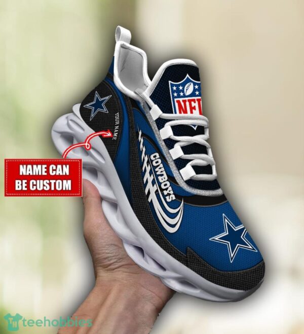 NFL Dallas Cowboys Running Max Soul Shoes Special Sneakers Custom Name Product Photo 3